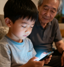 老人用手機(jī)哄5歲孫子致1000度近視 醫(yī)生：遺傳加后天影